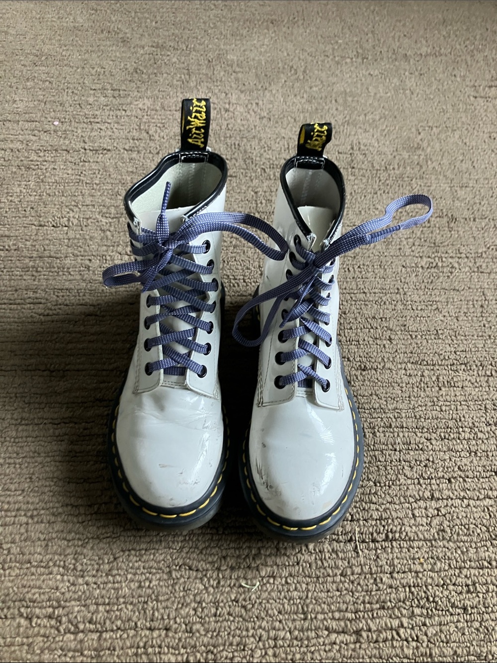 Dr. Martens White Vintage Kid Shoes